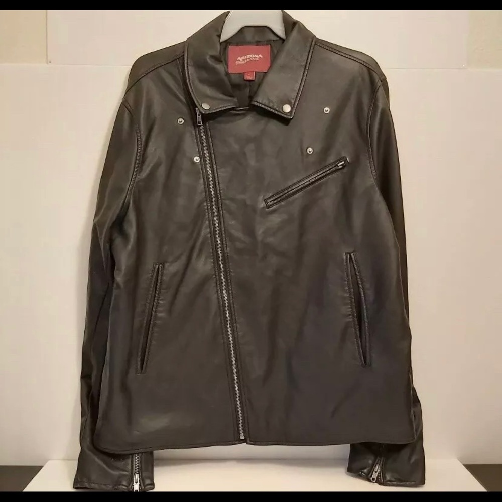 Arizona Jean co faux leather biker jacket